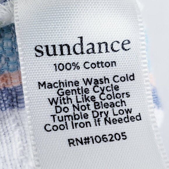 SUNDANCE Gigi Pants Straight Leg Green White Plaid Cotton XS Bohemian Resort - Picture 6 of 11